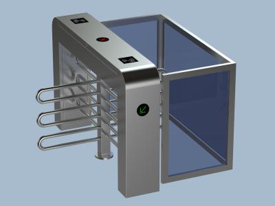 China Metal Wings Pedestrian Turnstile Gate Full Height Turn Style Gate ISO Certified for sale