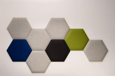 China Odorless Lightweight Acoustic PET Panels , Multiscene Polyester Fiber Acoustic Board for sale