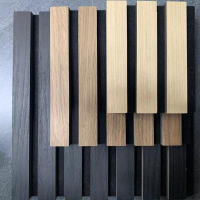 中国 Fire Resistant 9mm PET Wall Wood Veneer Panels For Office 販売のため