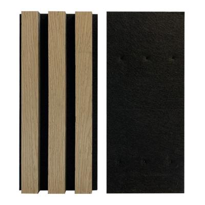 China Modern Design Soundproof Wall Panels Wooden Slat Acoustic Panels Akupanel for sale