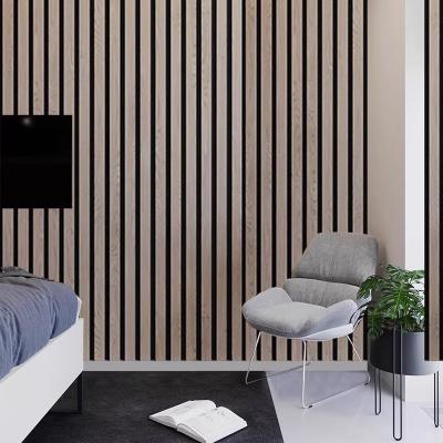 Chine Custom eco-friendly wood slat wall panel studio sound proof wall panels for studio à vendre