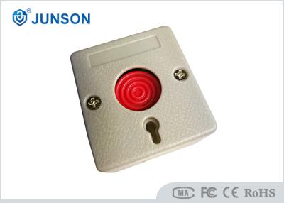 China Smallest Panic Exit Push Button ABS Materials Sandblast Finishing With Key Reset for sale