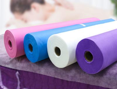 China Los cojines disponibles de las sábanas ruedan los Pp no tejidos para el masaje que viaja del balneario del examen en venta