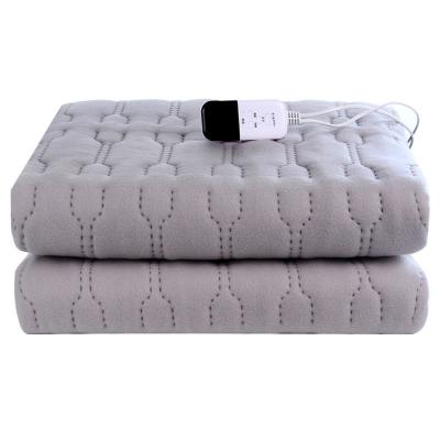 China Washable Electric Heated Blanket Soft Plush Throw Nonwoven for sale