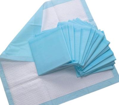 China lençol descartável à prova d'água para incontinência adulto fralda material SAP PE filme cor azul tamanho 60*90 80*90 60*60 à venda