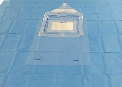 China Blue Green Disposable Patient Drapes Craniotomy Head Surgery 230*330cm for sale
