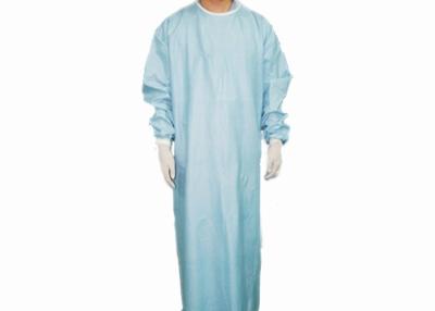 Chine Robes jetables bleues d'hôpital de robes chirurgicales de Spunlace doucement non tissées à vendre