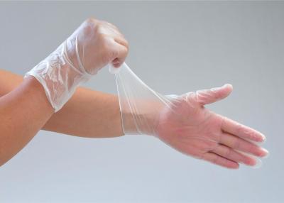 中国 XL XXLの乳液自由で使い捨て可能な手の手袋ポリ塩化ビニールの食糧安全なビニールの手袋 販売のため