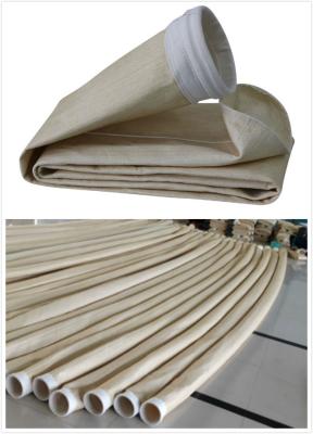 China Cement Plant Nomex Filter Bag PTFE Membrane Dust Right Bag 2.2mm Thickness for sale