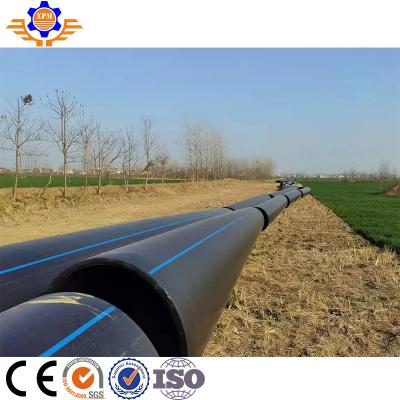 China HDPE Plastic Single Screw PE Extruder Machine Polyethylene Gas Pipe for sale