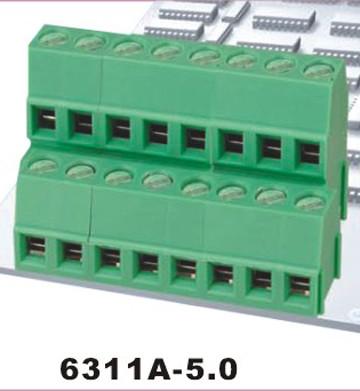 China 20A Terminal Block Connector with Withstanding Voltage 2000V Connector Type Screw/Spring for sale