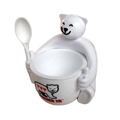 China 355ml Small Plastic Ice Cream Bowls Aesthetic for sale