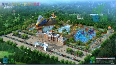 Китай Конструкция курортов СПЫ с коммерчески спиральн скольжением воды, игрушками воды продается