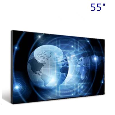 China 55 Bisel LCD Video Wall Display 3x3 Video Lcd Wall Screen 1920x1080 en venta