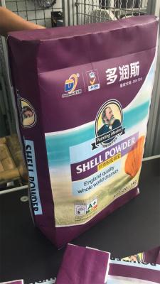 Chine les sacs tissés par BOPP de 20kg 25kg couvrent de tuiles le sac stratifié tissé par pp en plastique adhésif à vendre