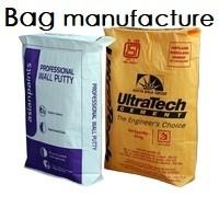 China 50kg Cement Packing Bags Putty Sack Polypropylene Square Bottom Plastic Bags for sale