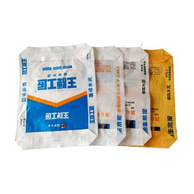 China Woven Poly Valve Bags PP Cement Sack Bag 25KG 40KG 50KG With PE Lamination for sale