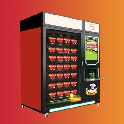 China Máquina de venda automática do alimento imediato de Yuyang, máquina de venda automática do alimento do almoço da caixa à venda