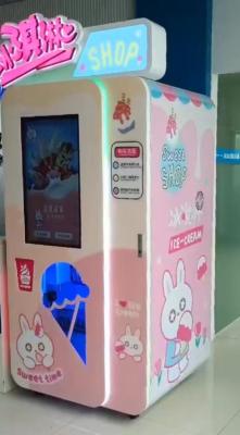 China Enjoy Ice Pink Automatic Soft Ice Cream Cold Yogurt Combo Vending Machine For Sale for sale