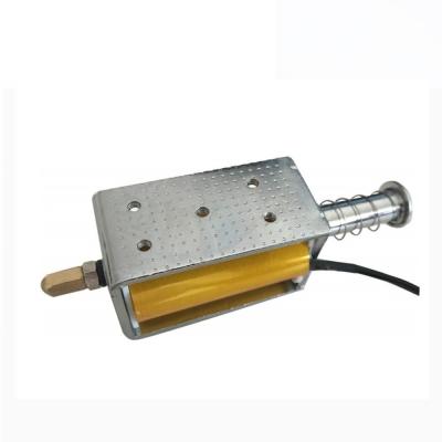 China DC12V 35mm Stroke Push Pull Open Frame Solenoid Electromagnet for sale