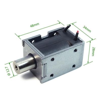China DC24V Open Frame Push Pull Linear Solenoid For Bicycle Rental System for sale