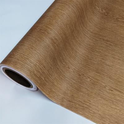 China Long Lasting Wood Grain PVC Film For Cabinets 1400mm Width Vacuum Press for sale