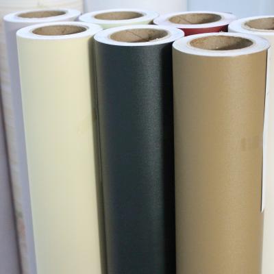 China OEM ODM Plain Color Matte Self Adhesive PVC Film Contact Paper Rolls 122cm*50m for sale