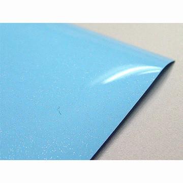 Quality Blue High Gloss PVC Laminate Sheet For Vacumm Membrane Press MDF Board for sale