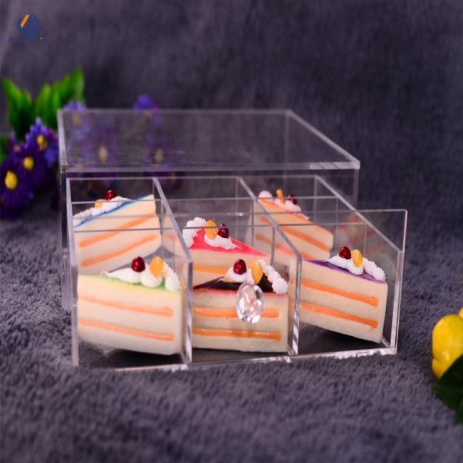 Clear acrylic storage box showcasing high transparency