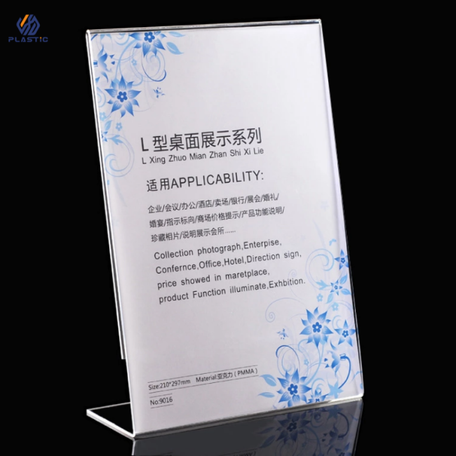 Customized acrylic sign holder
