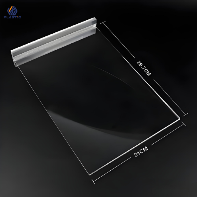 Rectangle acrylic sign holder display