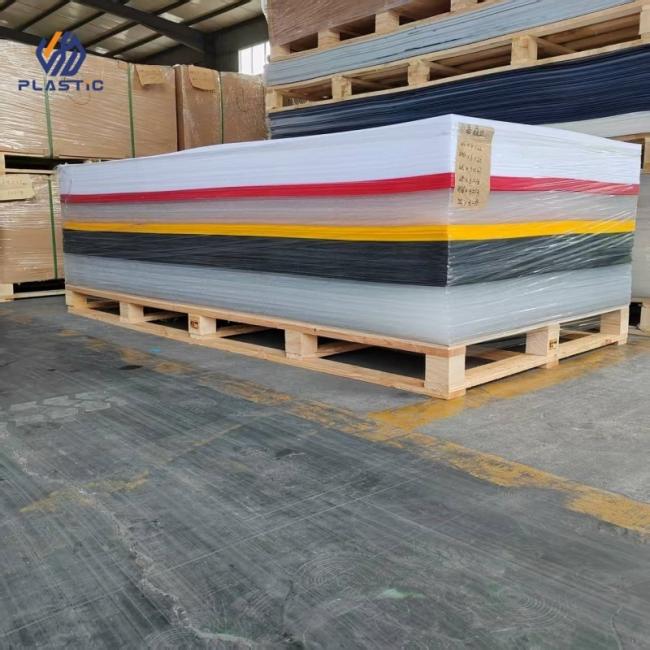 Acrylic sheet shipping preparation