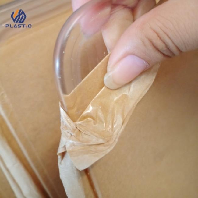 Acrylic sheet sample with measurement