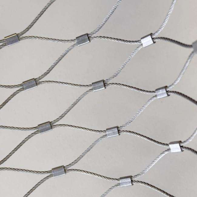 Stainless steel ferrule type rope mesh