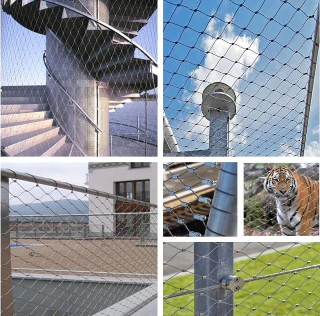Architectural wire rope mesh application example
