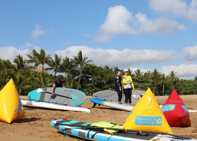 China Custom Sealed Floating Triathlon Inflatable Advertising Water Buoy Marking Buoys for sale