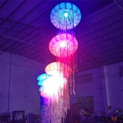 China Colorido Balón de Medusas Inflables Luz LED colgante Con Decoración de Navidad en venta