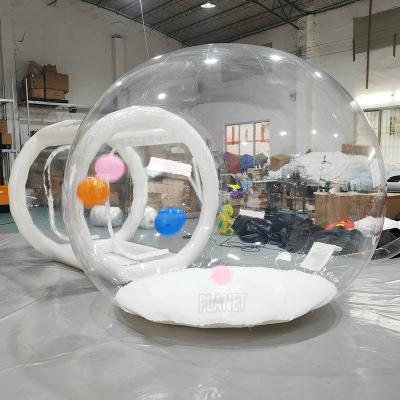China Tienda hermética de 3 m de PVC con burbujas Casa de burbujas inflable Casa de burbujas clara Casa de globos en venta
