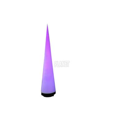 China Party Inflatable Lighting Cone Colorful Led Cone Inflatable Air Pillar For Event Decoration for sale