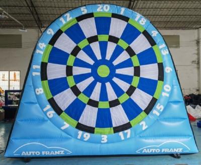 China Carnival Games Inflatable Football Dart Board PVC Soccer Dart Board Football Dart For Rental for sale