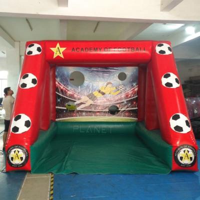 Chine Sports Penalty Inflatable Soccer Shootout PVC Football Goal Inflatable Football Shooting Game à vendre