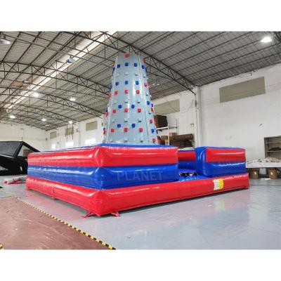 China Commercial Adults Sport Game PVC Inflatable Climbing Mountains Rock Wall Games Obstacle Course à venda