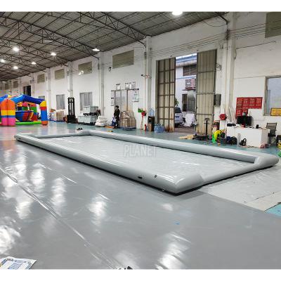 China Custom Backyard Sport Game Inflatable Skimboard Pool PVC Skimboard Pool inflatables Play Track For Sale for sale