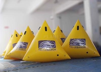 China Customized Inflatable Race Buoys Green / Yellow / Blue 0.6 Mm PVC Tarpaulin for sale