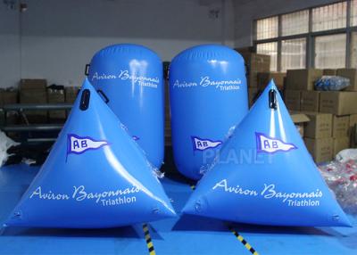China Publicidad que nada juegos aptos del agua de la nadada del color azul inflable de la boya en venta