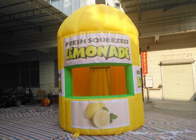 China Altura inflable amarilla del diámetro/4 M de la cabina PLT-063 3M de la limonada de Oxford en venta