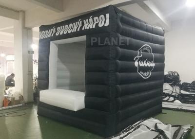 China Black Small Inflatable Advertising Tent Oxford Cloth Logo Printing for sale