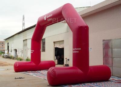 China Operación fácil inflable de encargo roja de alta resistencia del ventilador del CE/UL del arco en venta