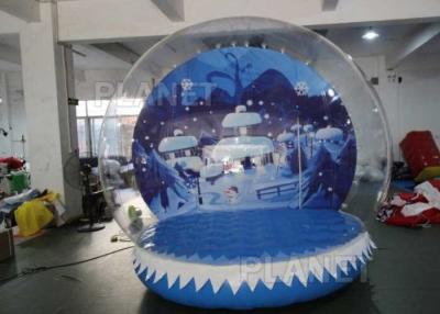 China 0.6mm PVC Tarpaulin Inflatable Christmas Snow Globes 3m Hot Air Welding for sale