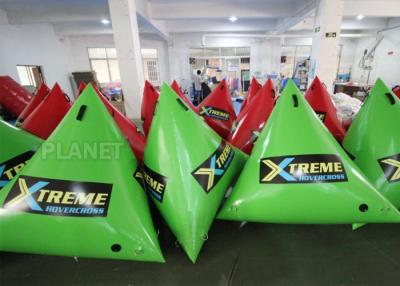 China 1.5m Airtight Triathlon Inflatable Triangle Buoy With D Rings Customized Size for sale